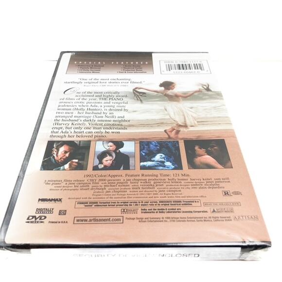 The Piano New Sealed DVD Drama Love Story Widescreen and Standard 1992 Rated R - Picture 4 of 6